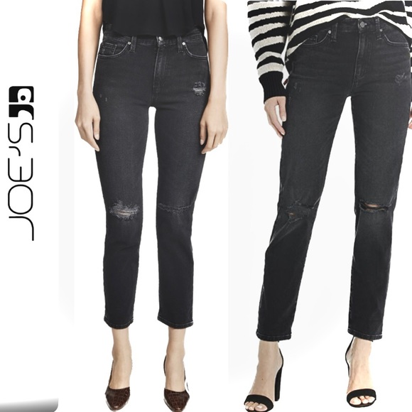 JOES JEANS | 26 | Milla High Rise Straight Ankle Distressed Nova Charcoal NWOT - Picture 4 of 15